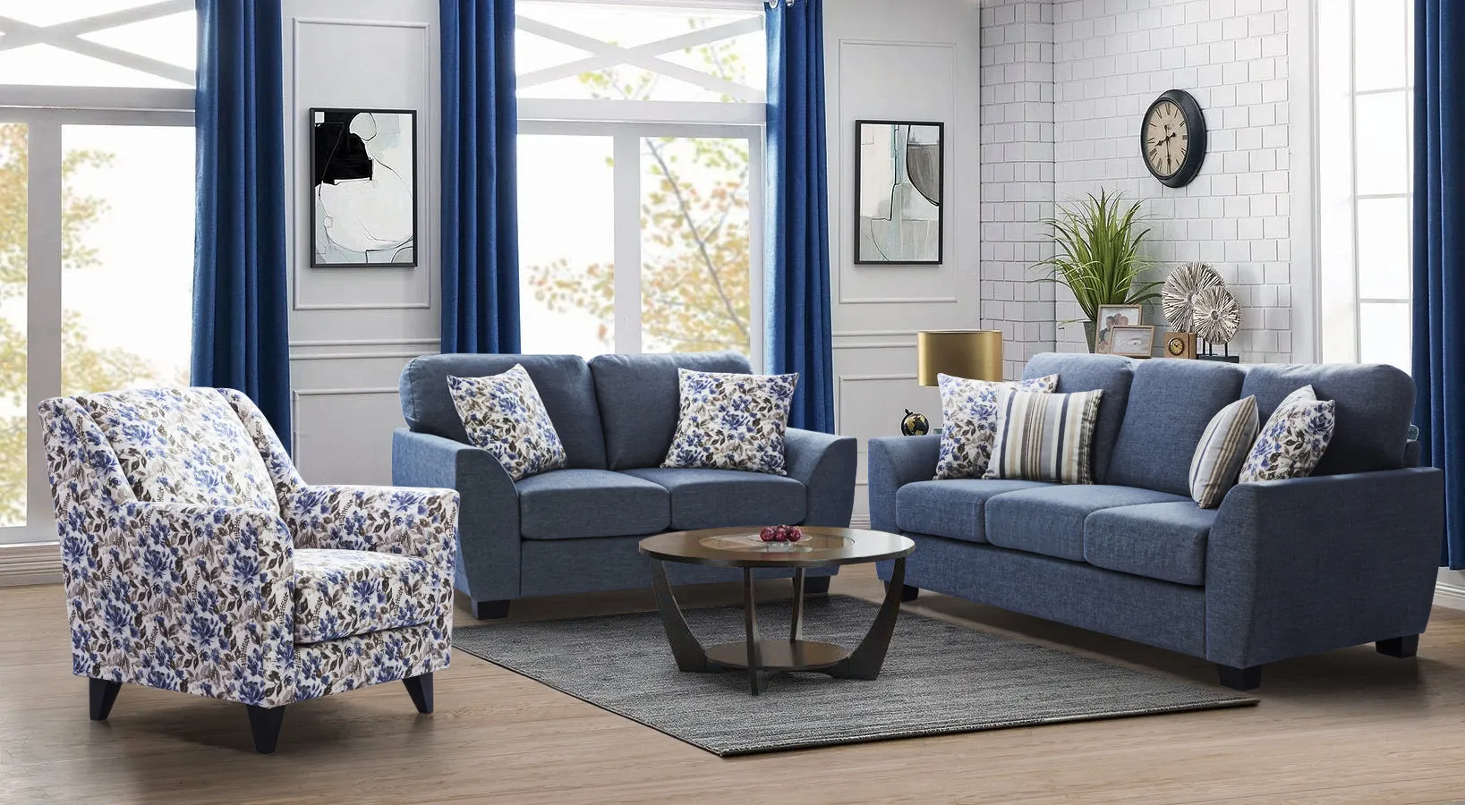 Denver Blue Sofa