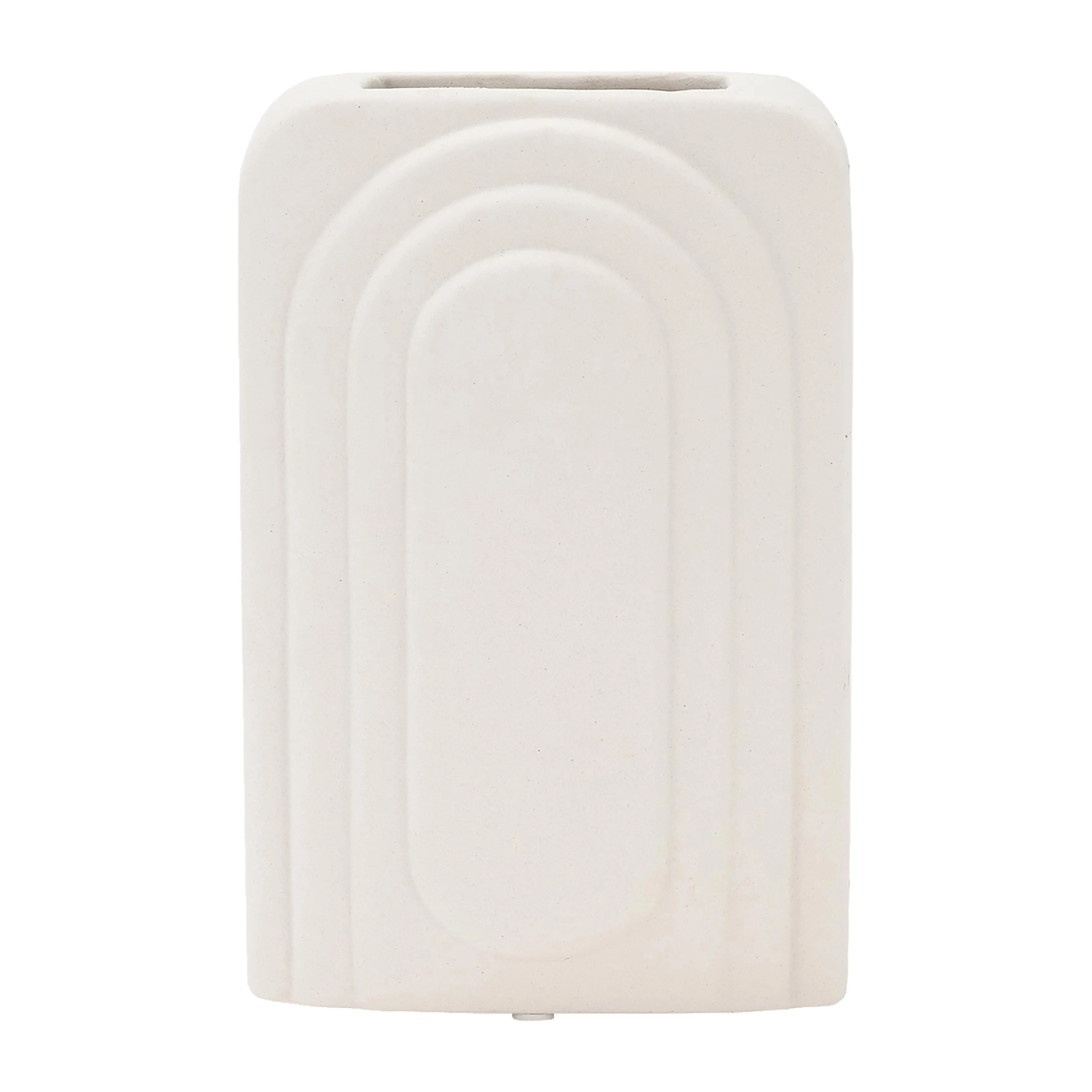 DOL, 7" RECTANGULAR VASE, COTTON