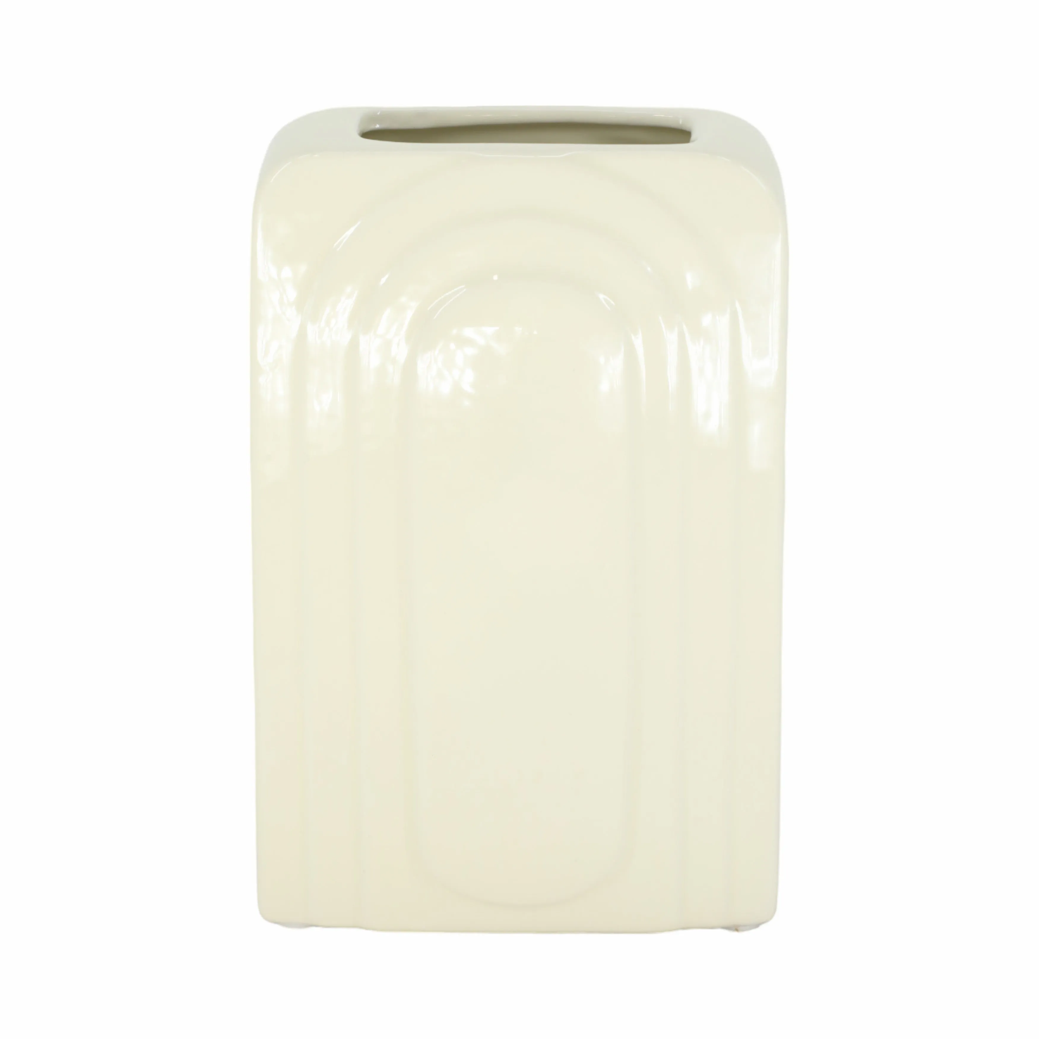 DOL, 7" RECTANGULAR VASE, COTTON