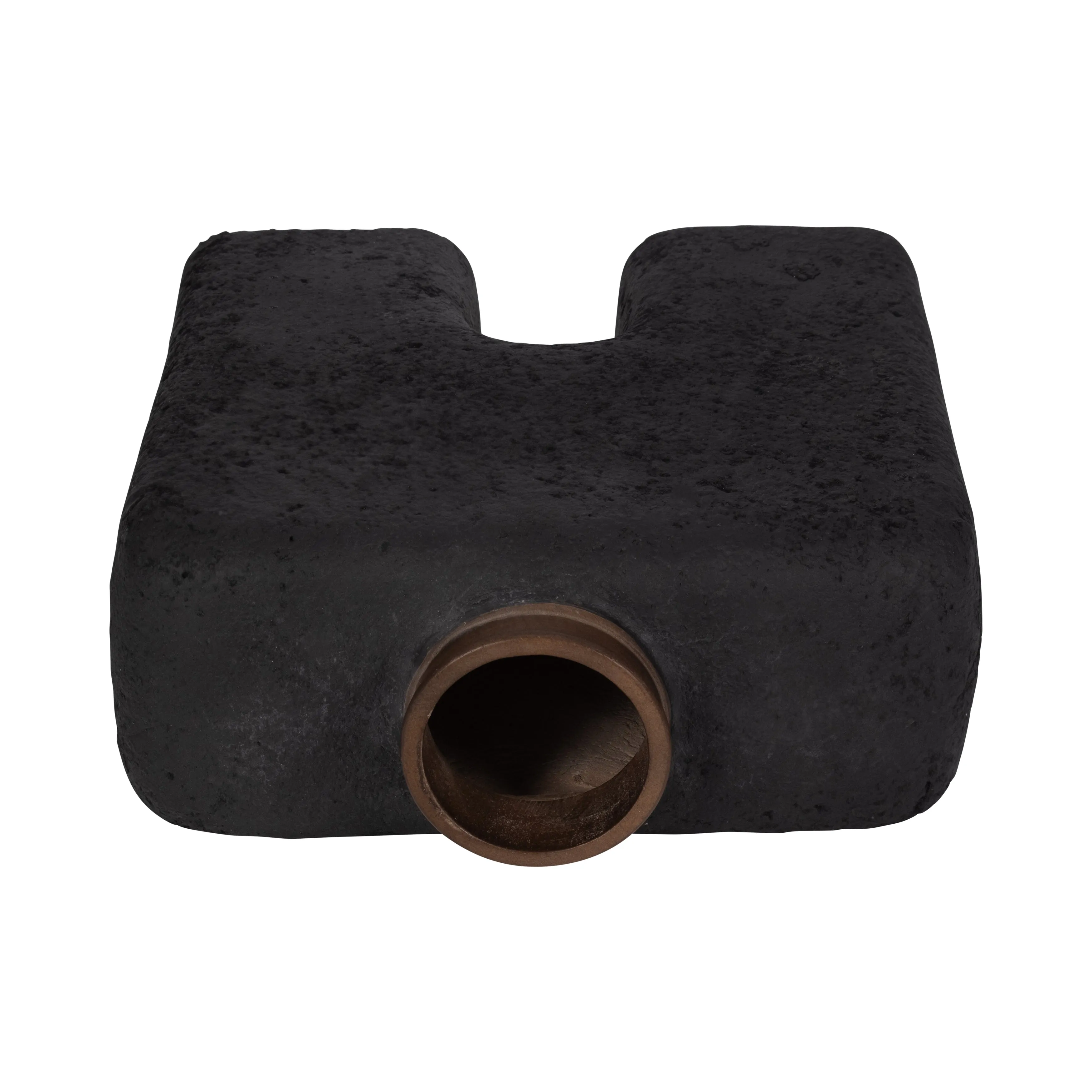 Ecomix, 13"H Abstract Vase, Black