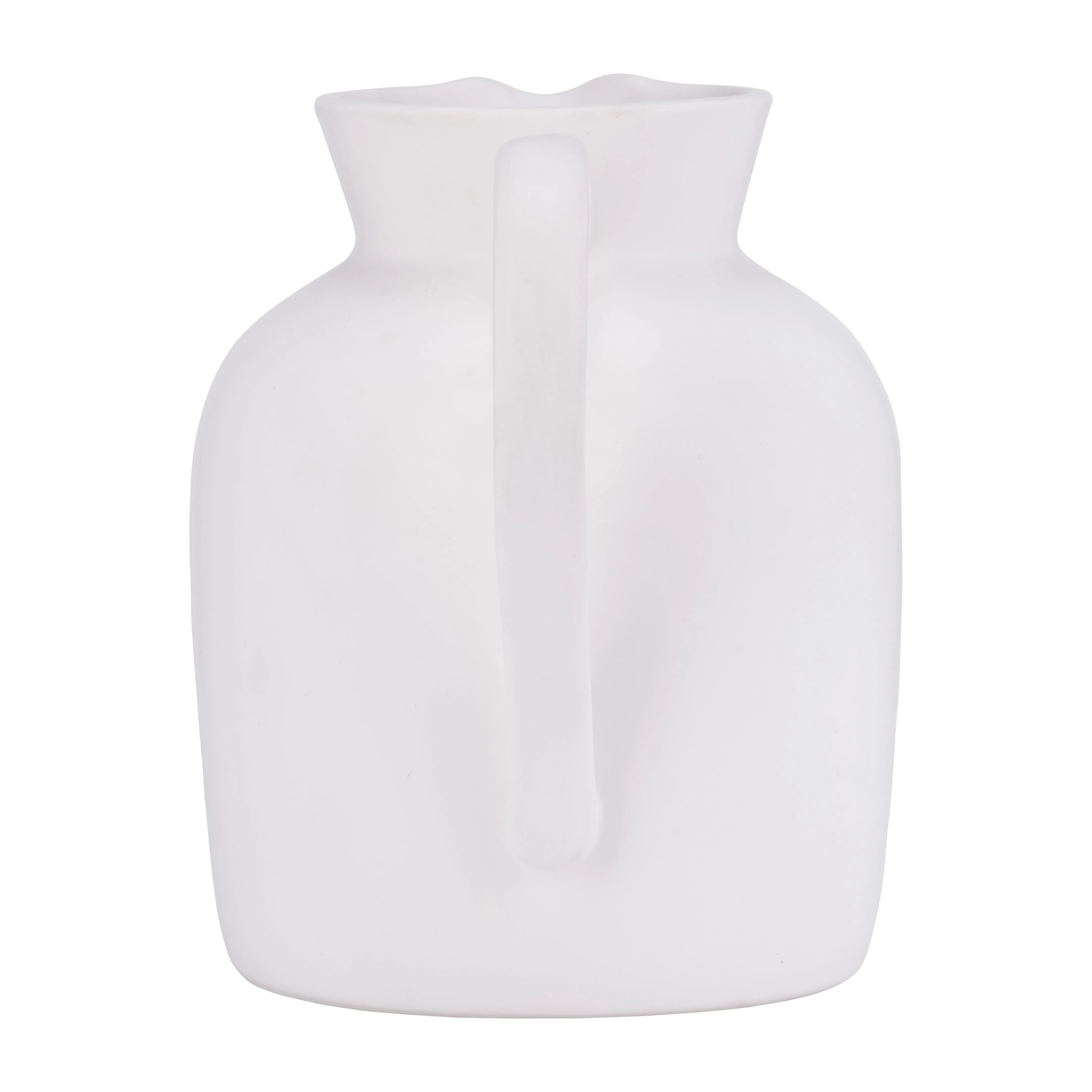 Ecomix, 16"H Vase W/ Jute Detail, White