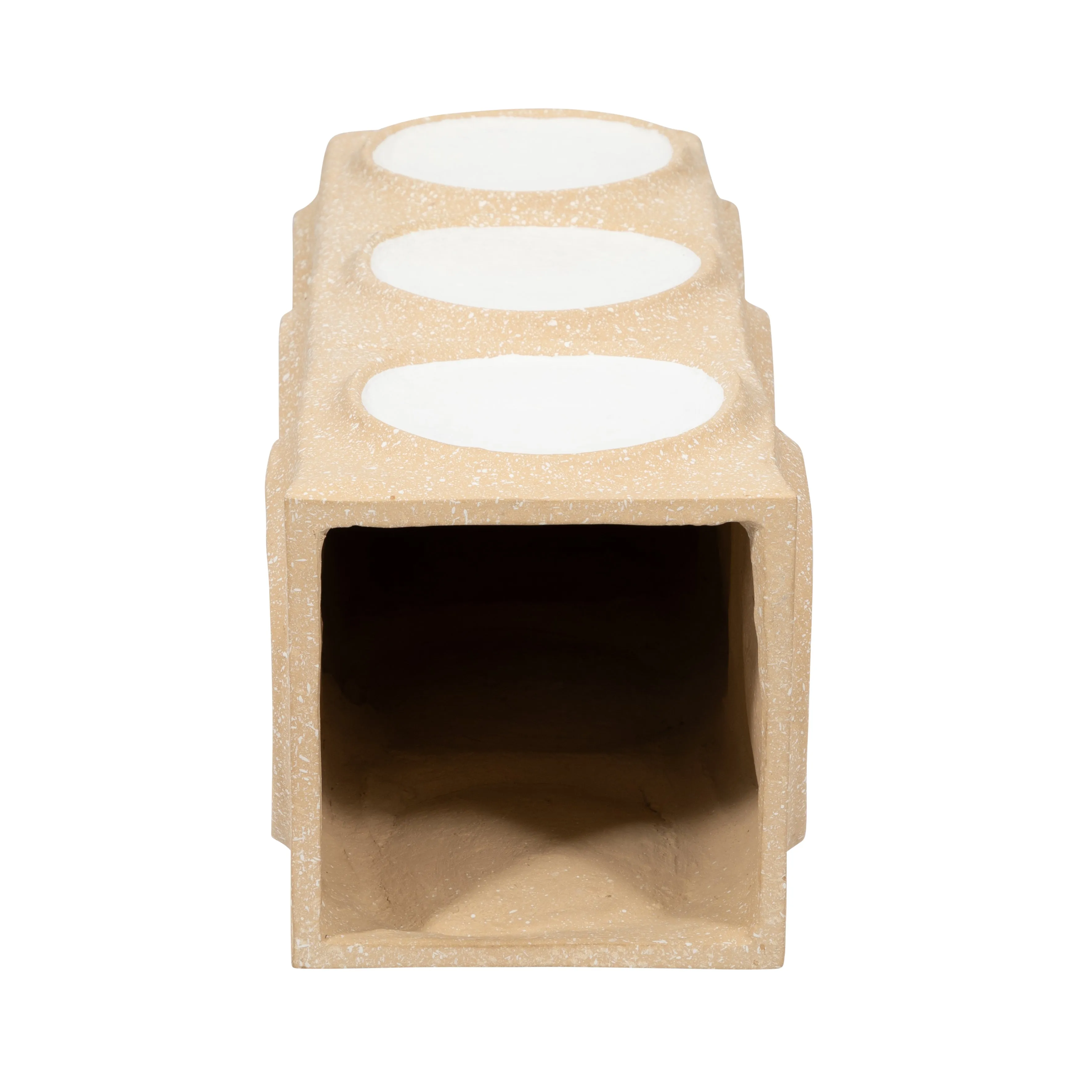Ecomix, 21" Big Polka Dot Vase, Ivory