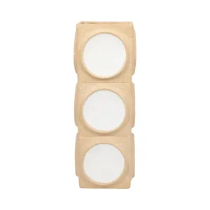 Ecomix, 21" Big Polka Dot Vase, Ivory