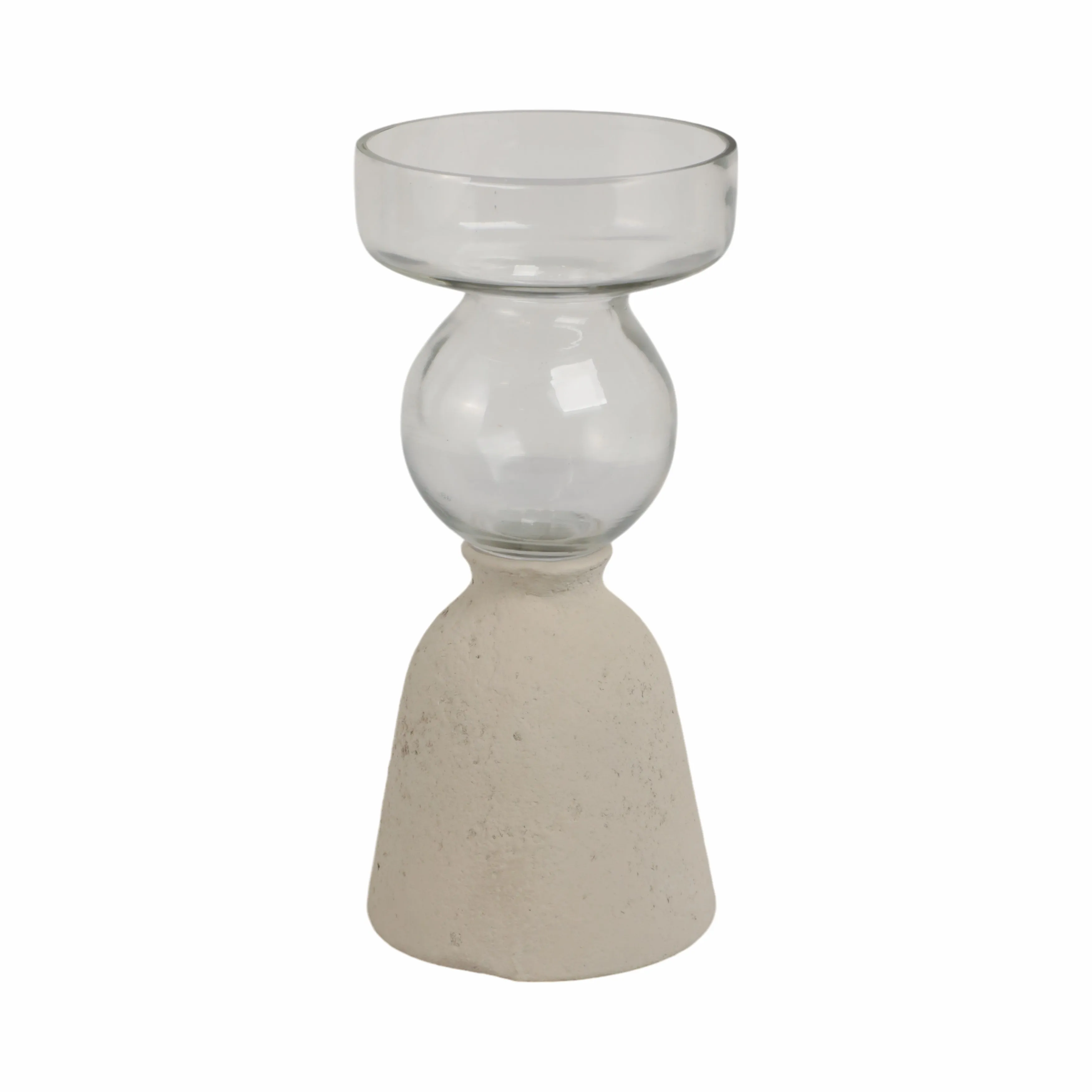 Ecomix/glass, 9" Vase, Ivory