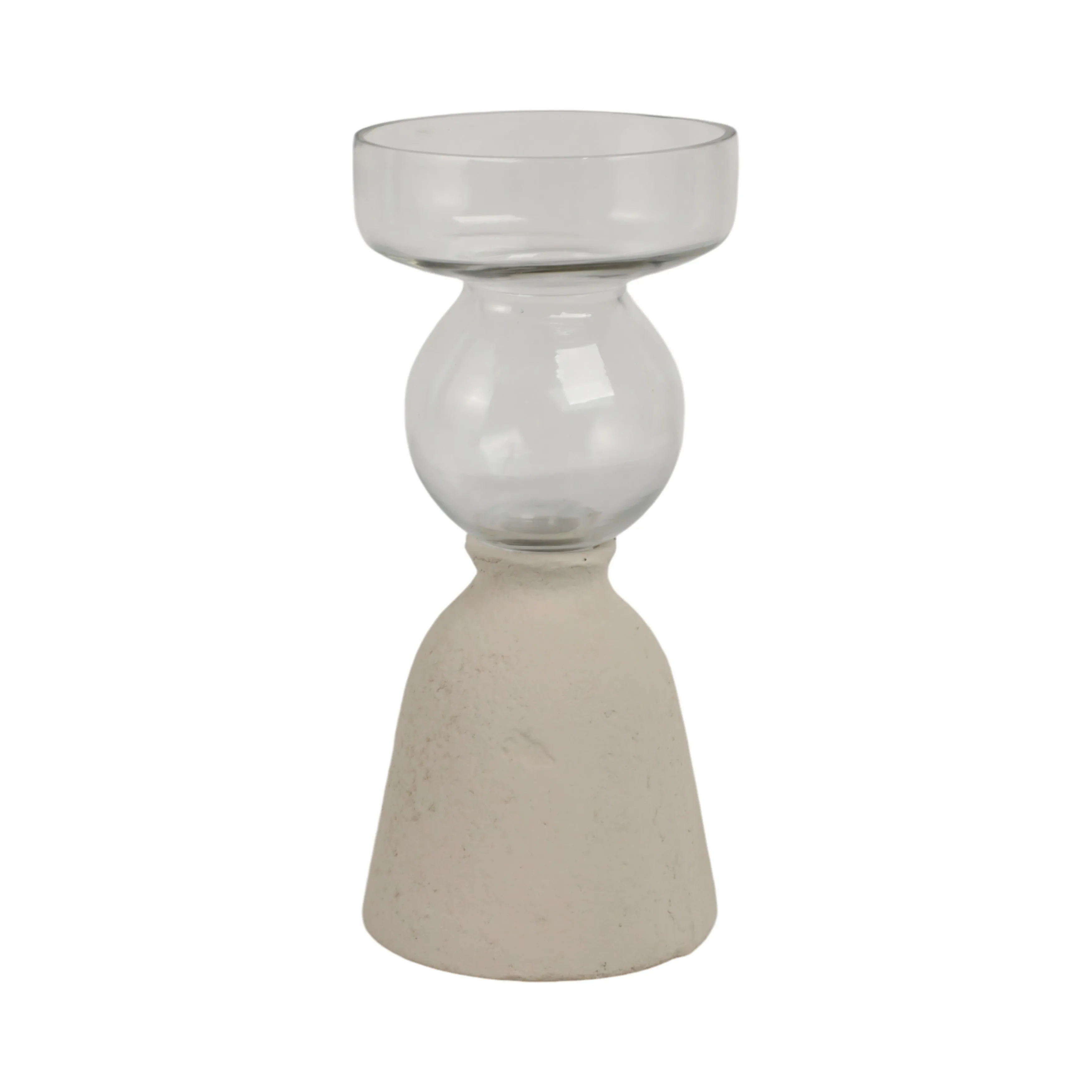 Ecomix/glass, 9" Vase, Ivory