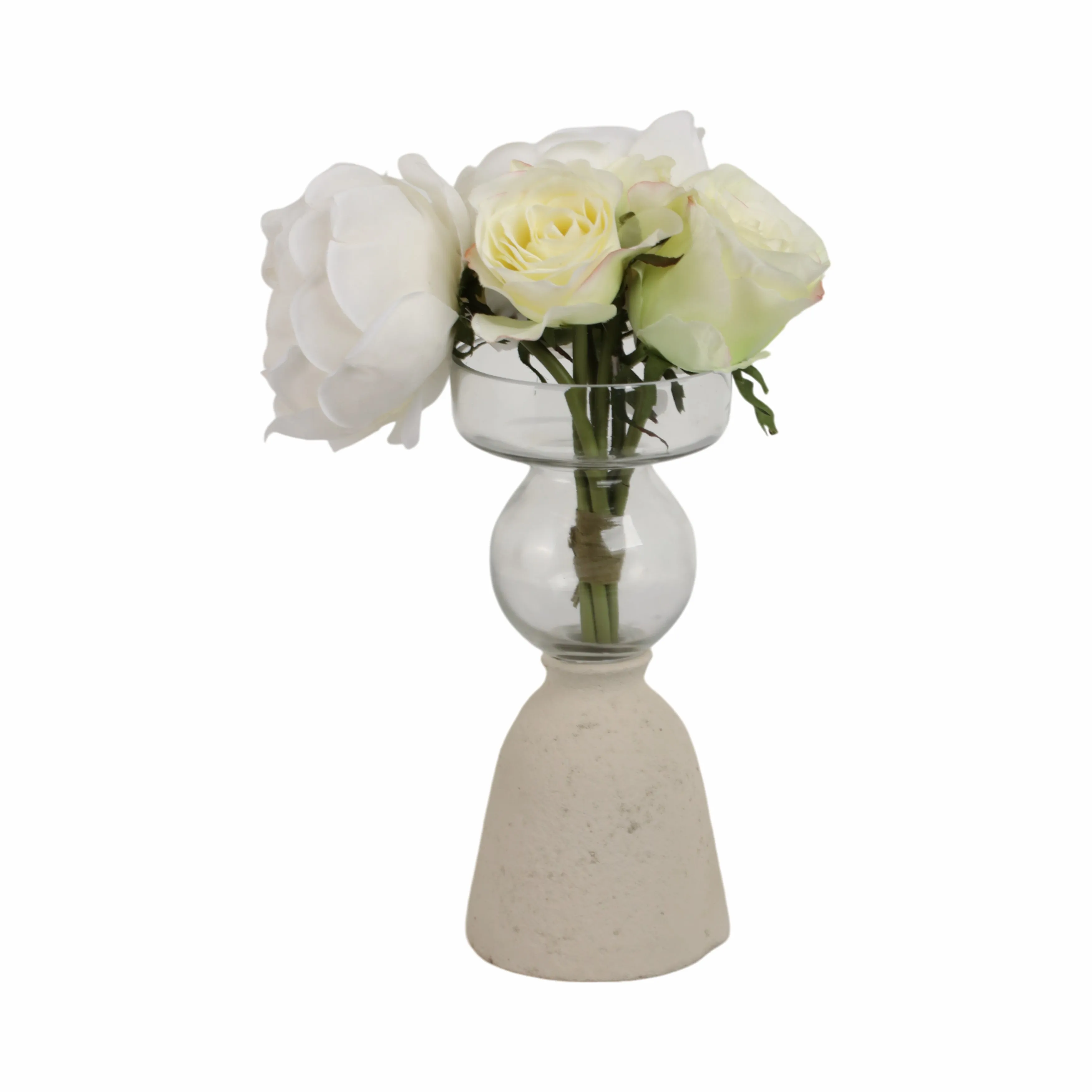 Ecomix/glass, 9" Vase, Ivory