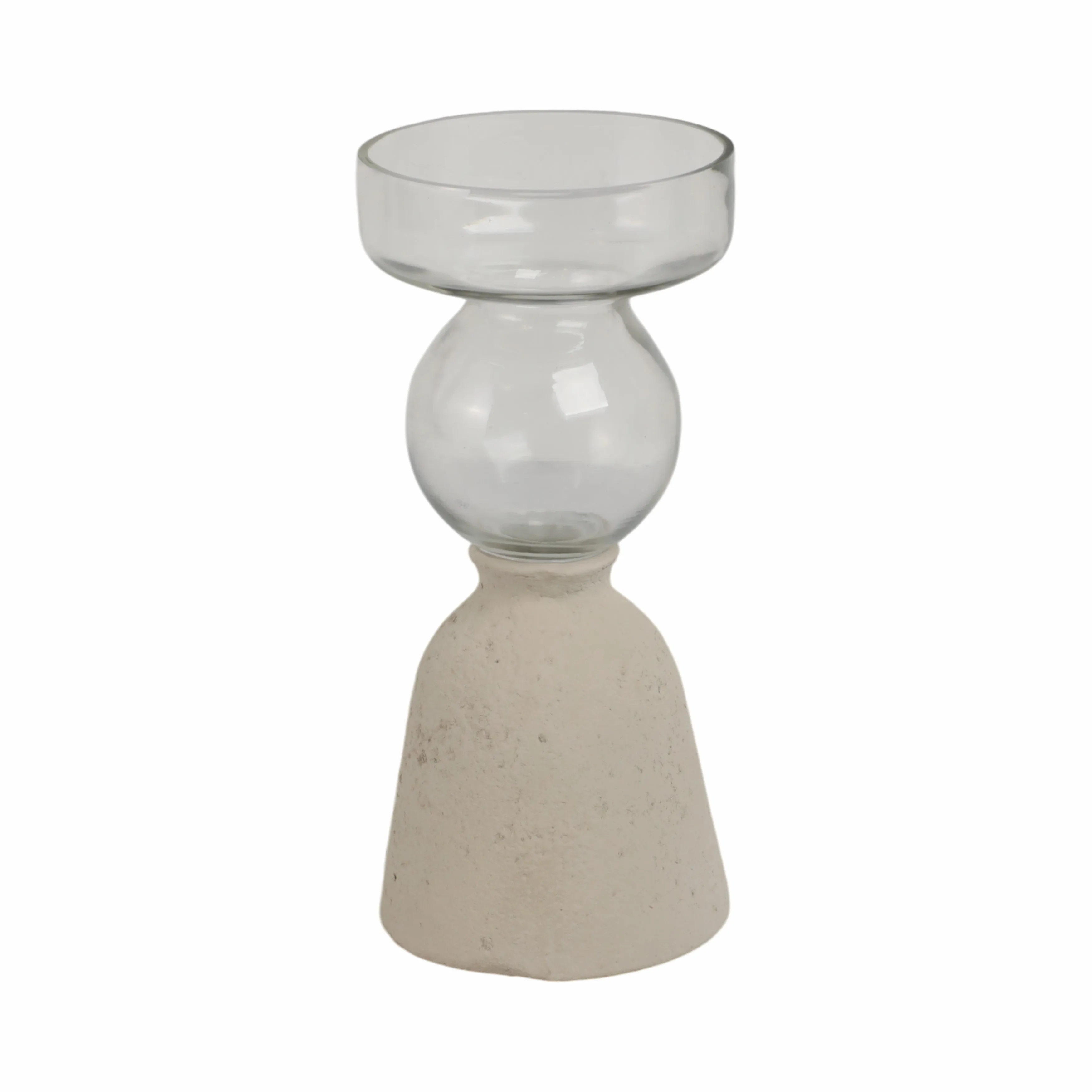 Ecomix/glass, 9" Vase, Ivory