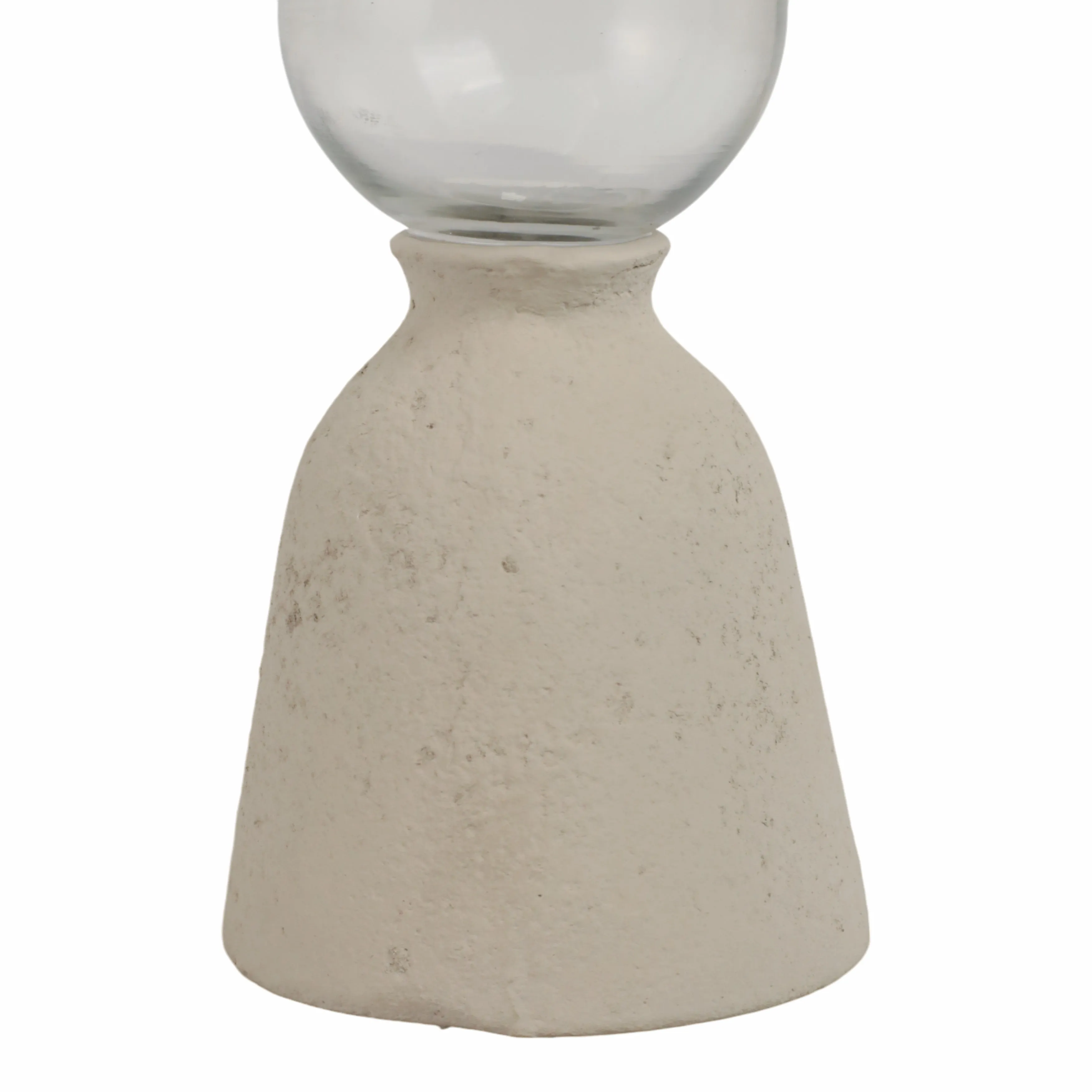 Ecomix/glass, 9" Vase, Ivory