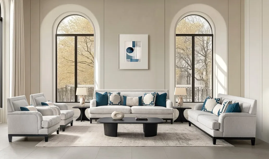 Elevated Greek Off-White XL Sofa