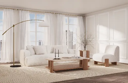 Emma Grey Sofa (232cm)