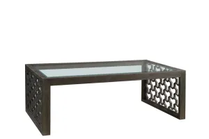 Geode Tanzanite Rectangular Cocktail Table