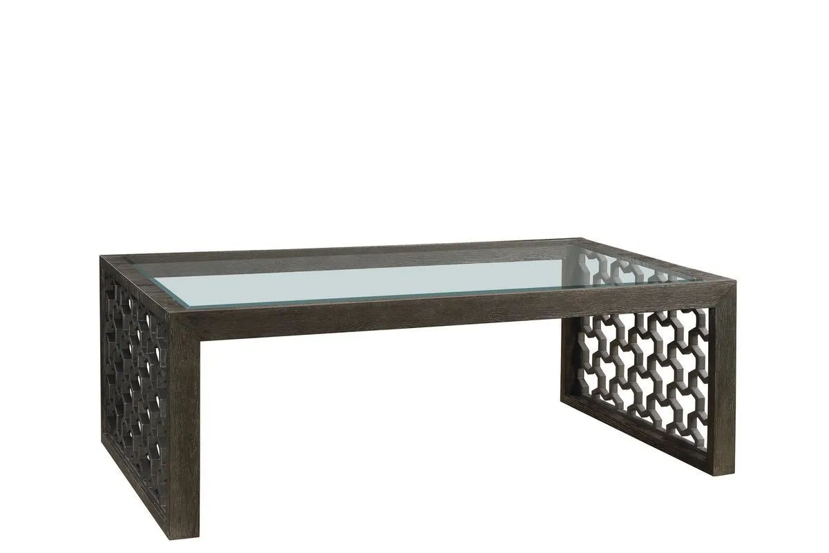 Geode Tanzanite Rectangular Cocktail Table