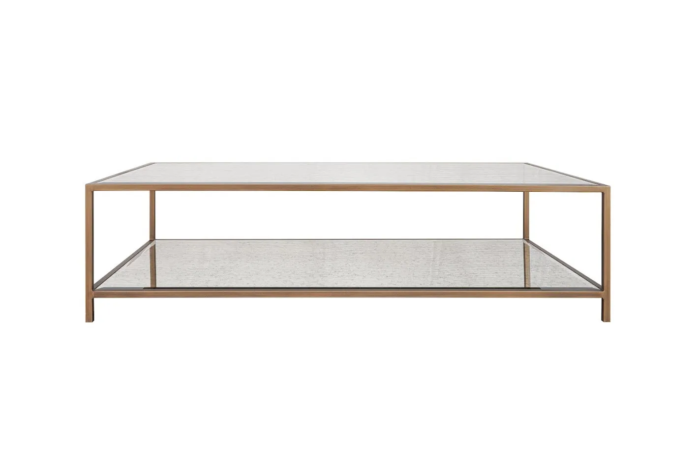 Glass Elegance Gold Coffe table