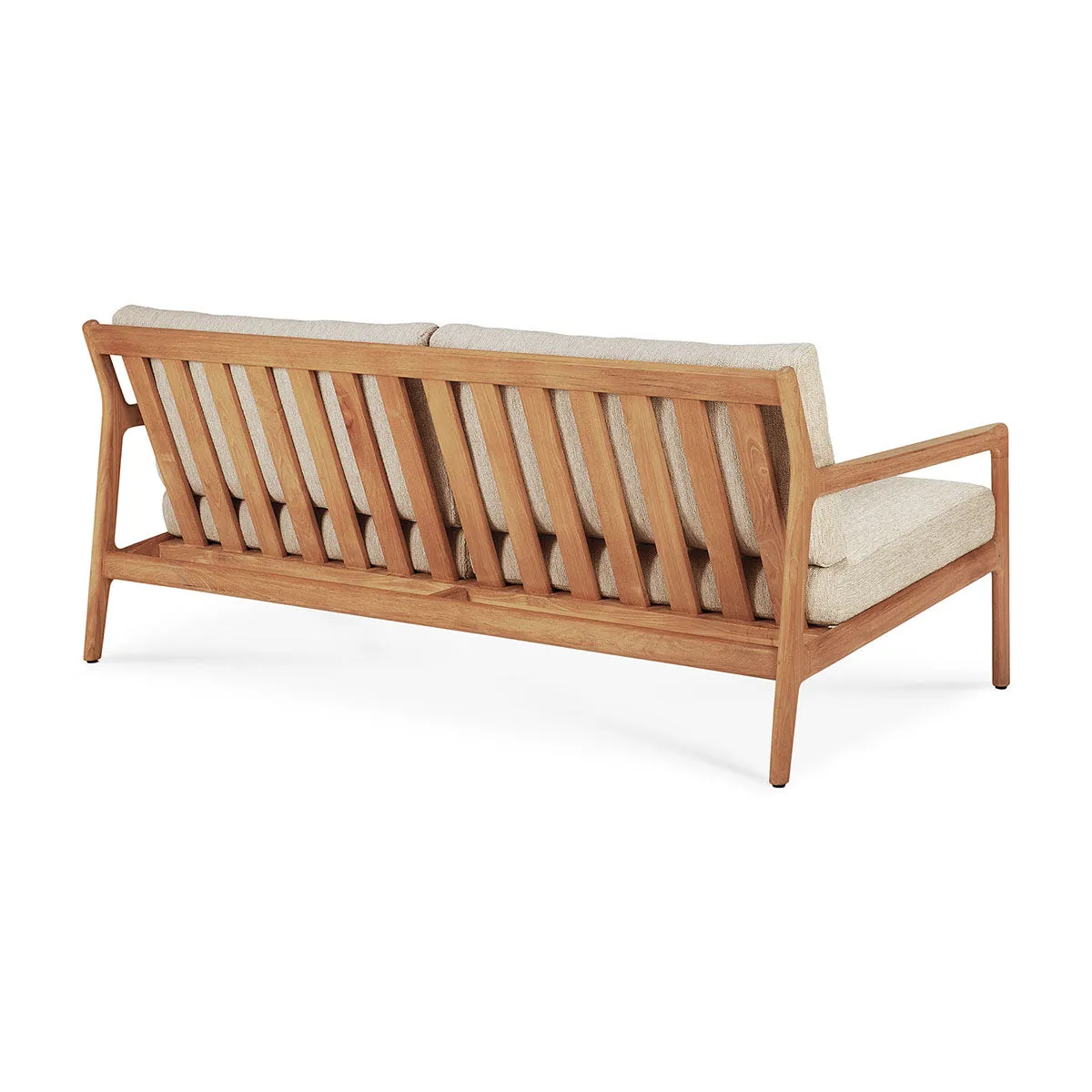 Jack Outdoor Fabric 3 Seater Sofa (Teak, Natural)