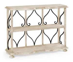 JC Edited - Artisan Collection - Two-Tier tagre in Limed Acacia