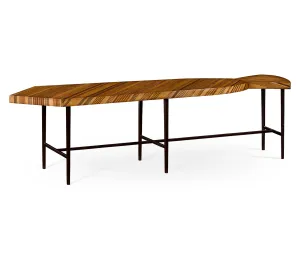 JC Modern - Alexander Julian Collection - Inlaid Stripe Necktie Bench Or Coffee Table