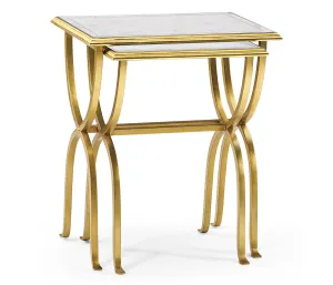 JC Modern - Luxe Collection - glomis & Gilded Iron Nest of Tables