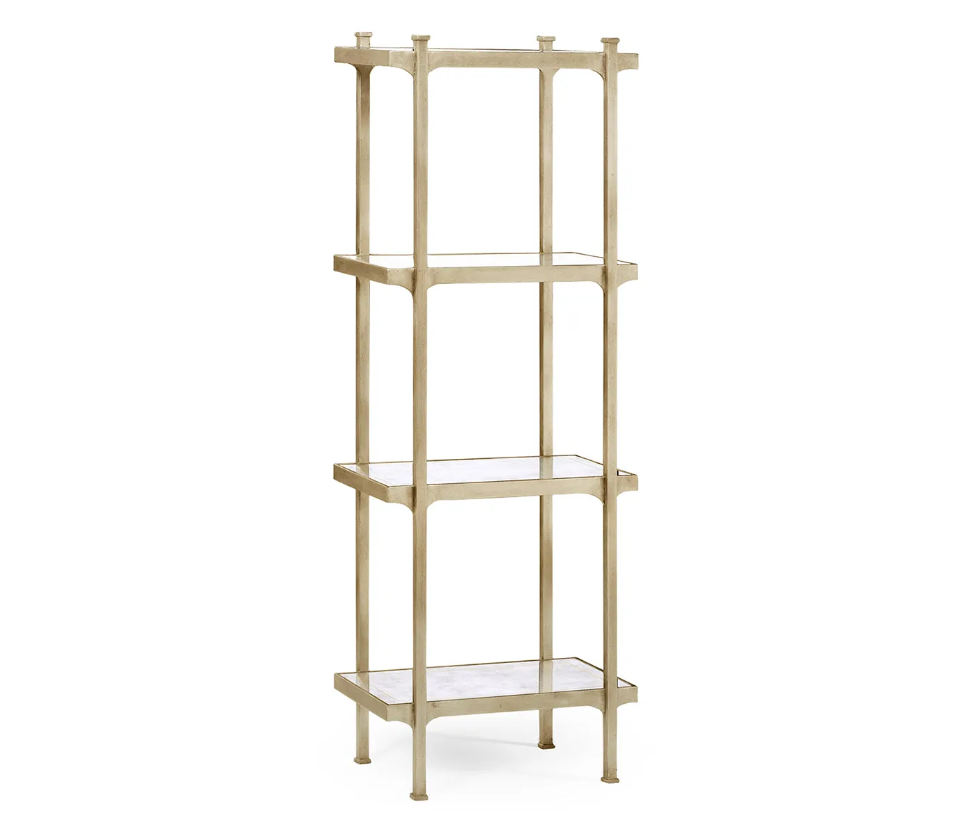 JC Modern - Luxe Collection - glomis & Silver Iron Narrow Four-Tier tagre