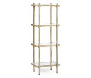 JC Modern - Luxe Collection - glomis & Silver Iron Narrow Four-Tier tagre