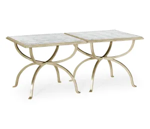 JC Modern - Luxe Collection - glomis & Silver Iron Set of Two Tables