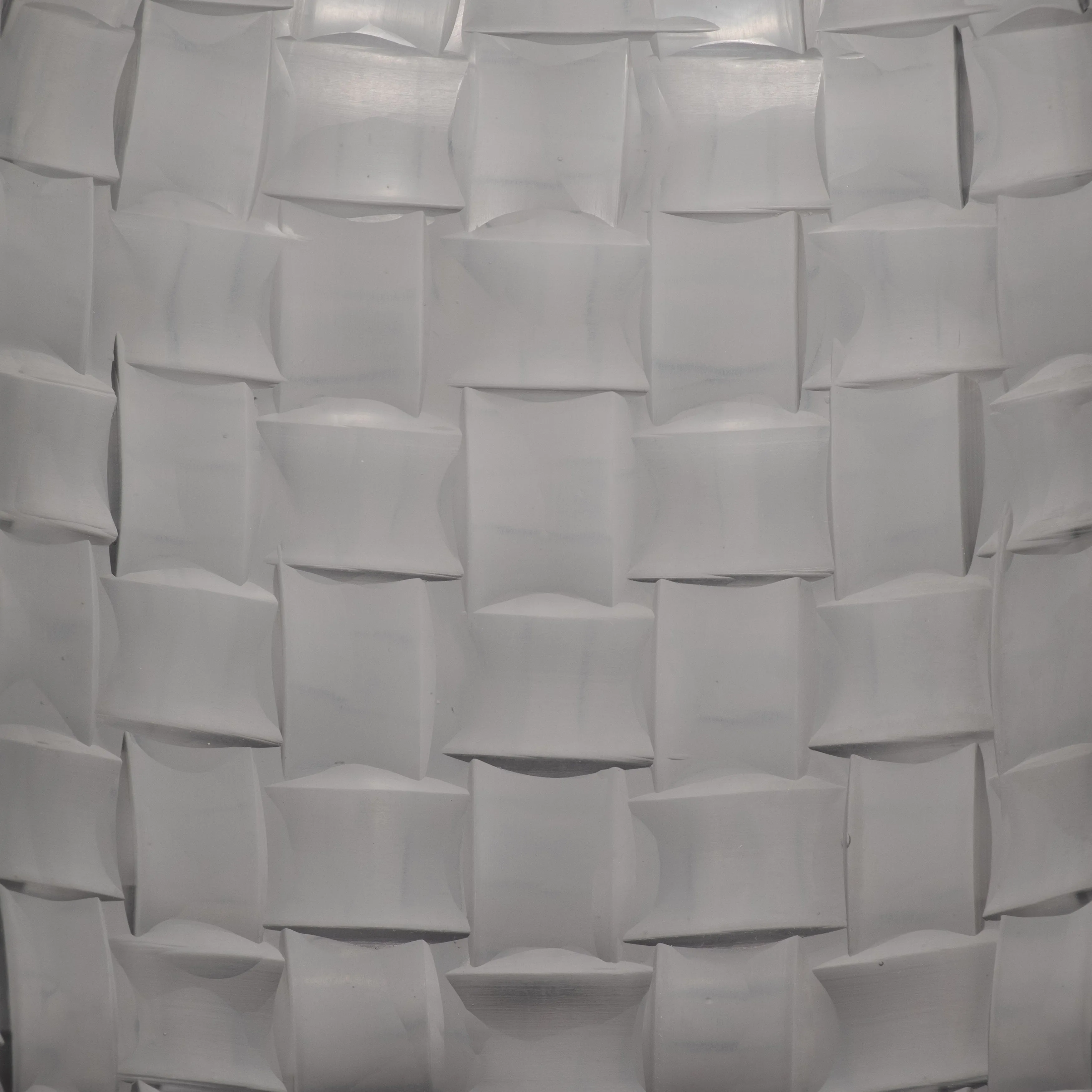 Jordan Glass, 9" Woven Finish Vase, Gray