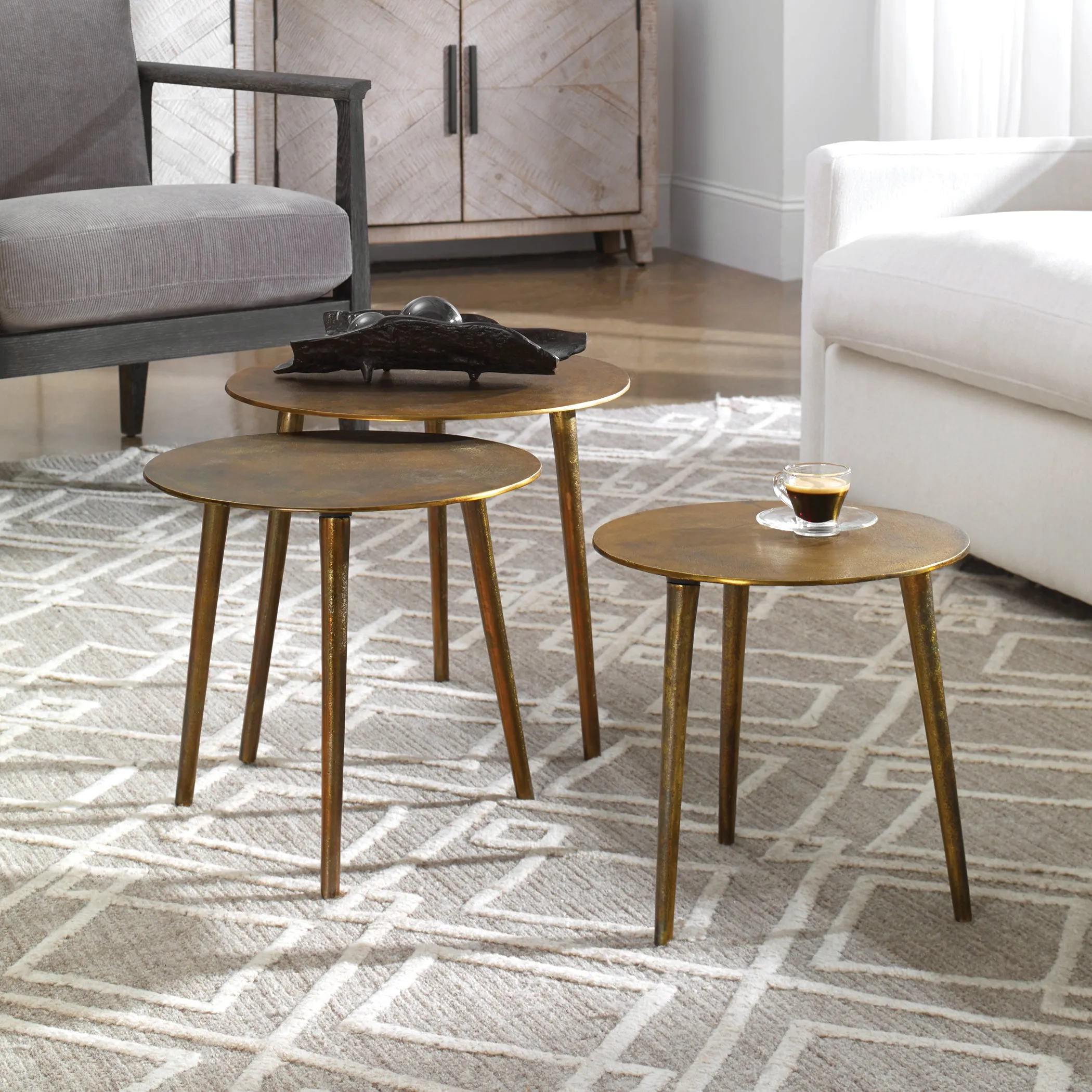 Kasai Coffee Tables, S/3