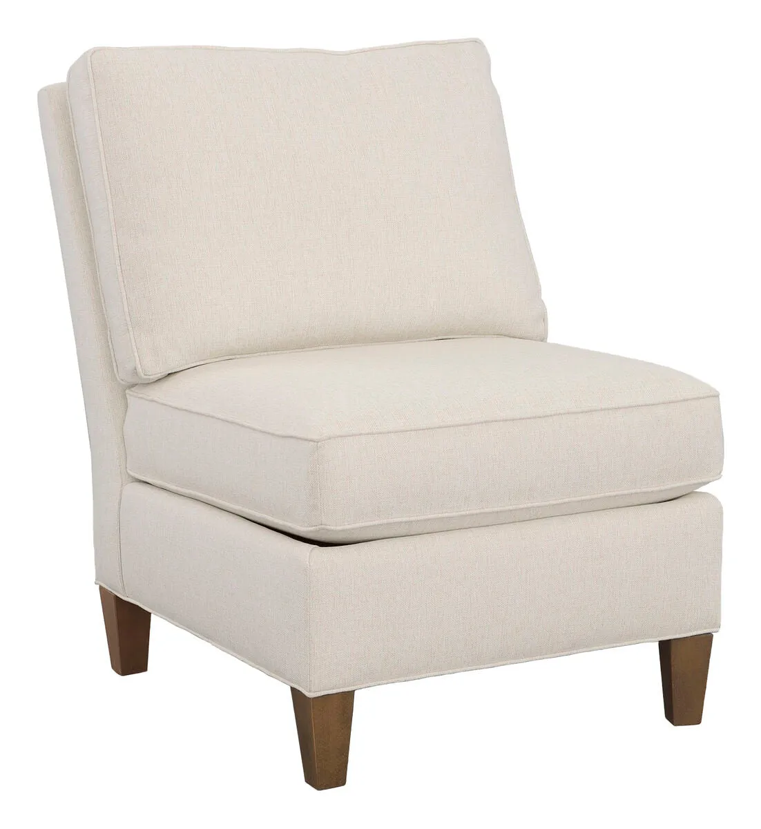 Kelly Armless Sectional Chair with Tapered Leg