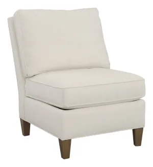 Kelly Armless Sectional Chair with Tapered Leg