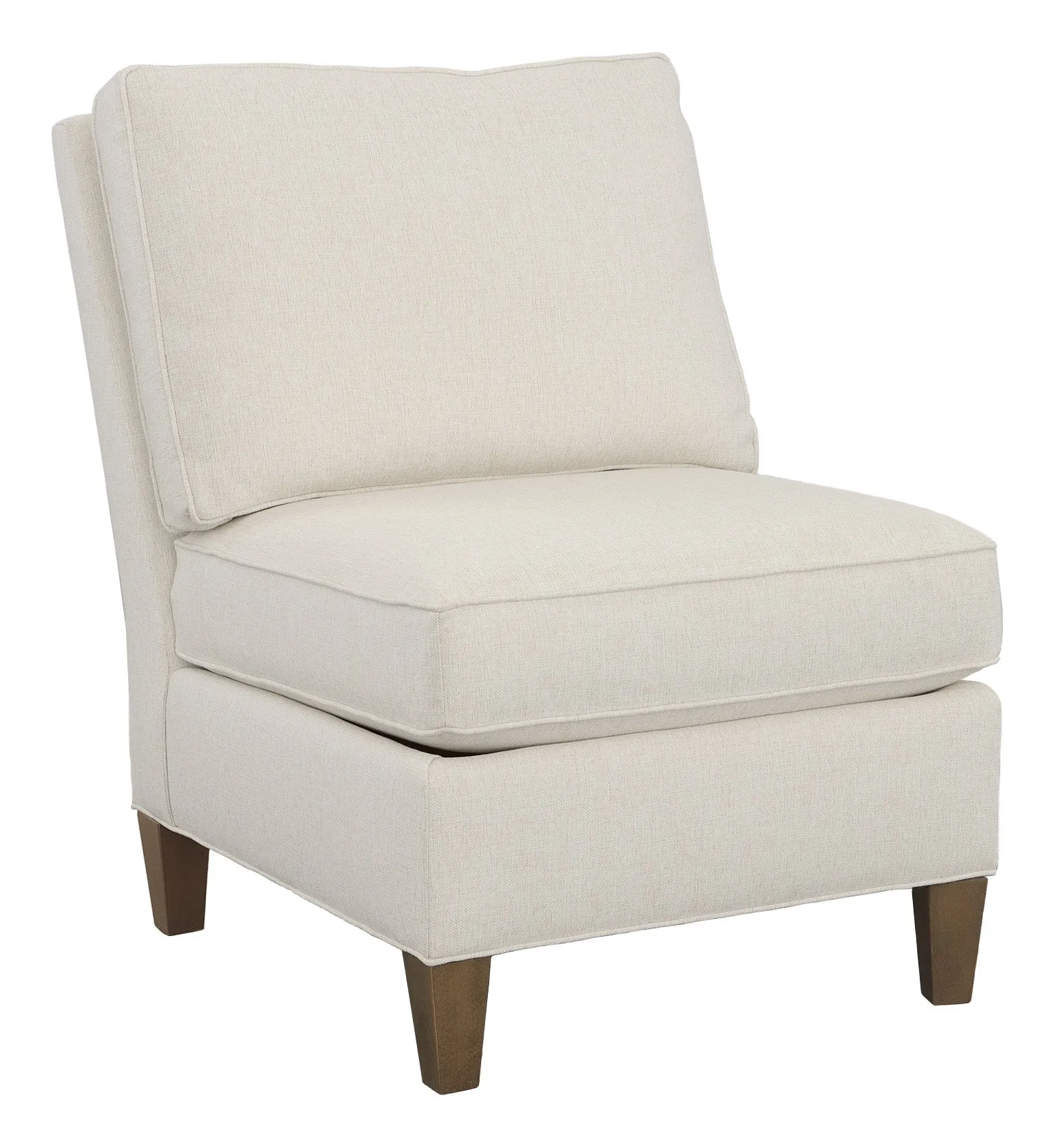 Kelly Armless Sectional Chair with Tapered Leg