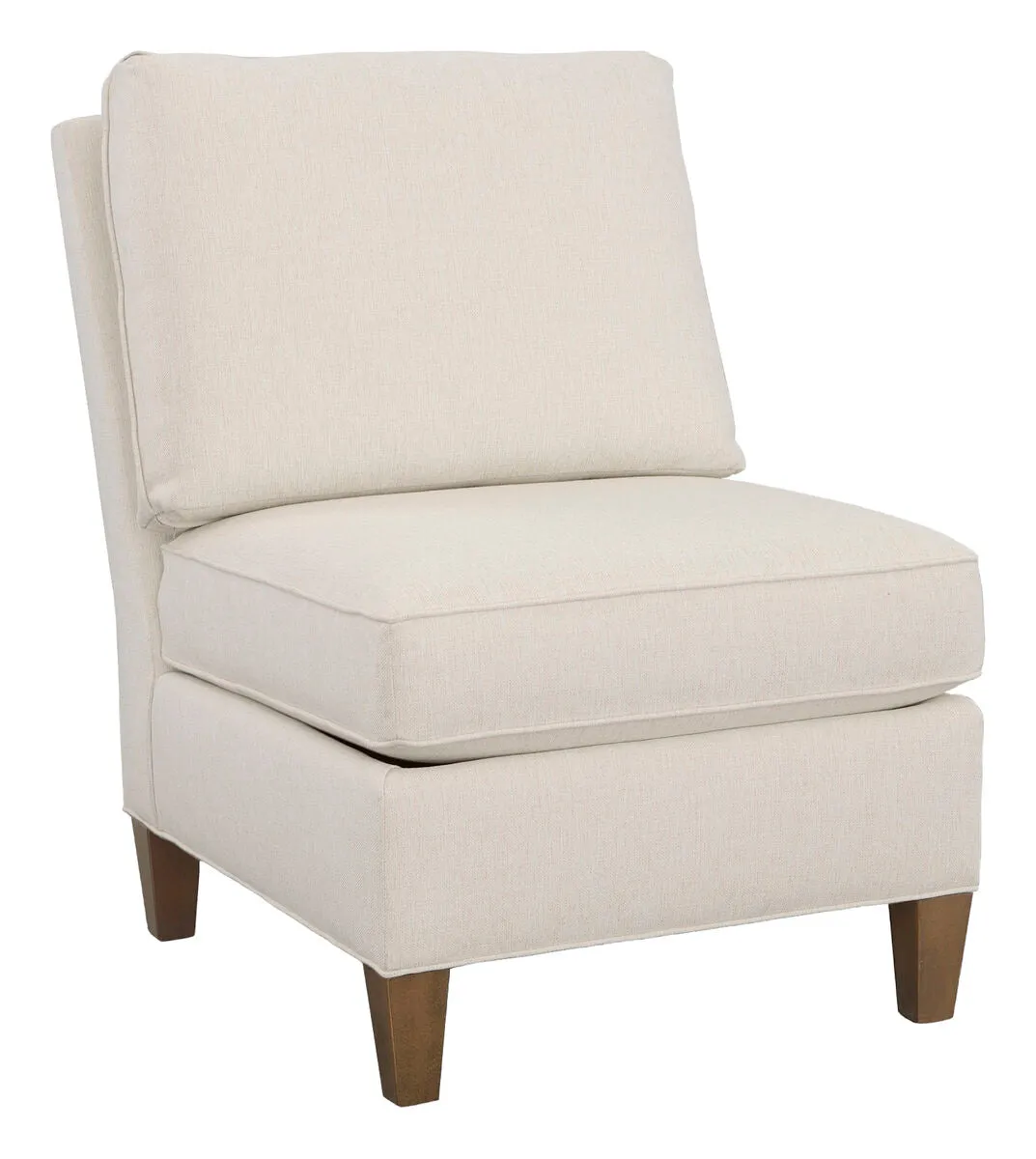 Kelly Armless Sectional Chair with Tapered Leg