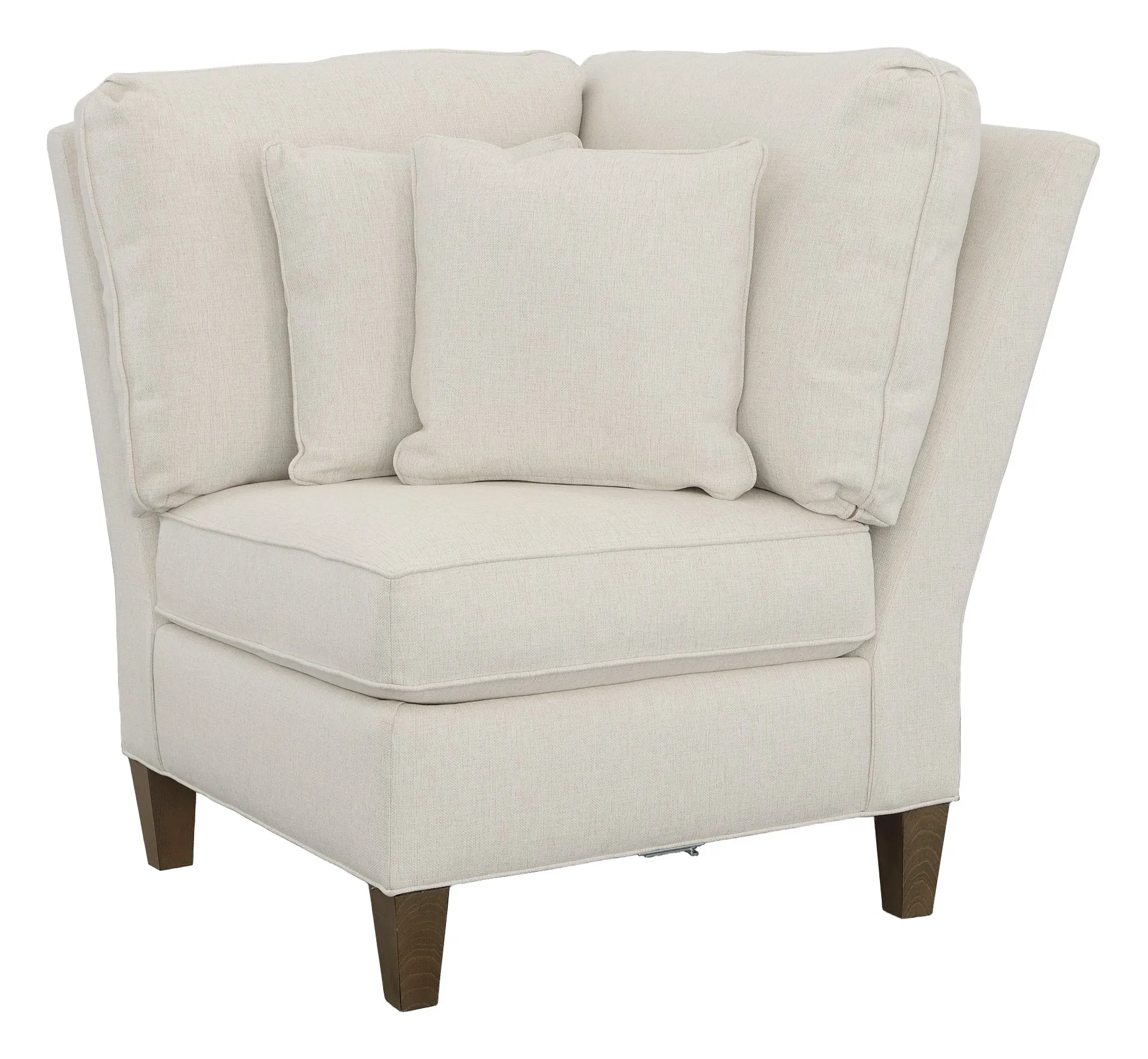 Kelly Corner Chair with Tapered Leg