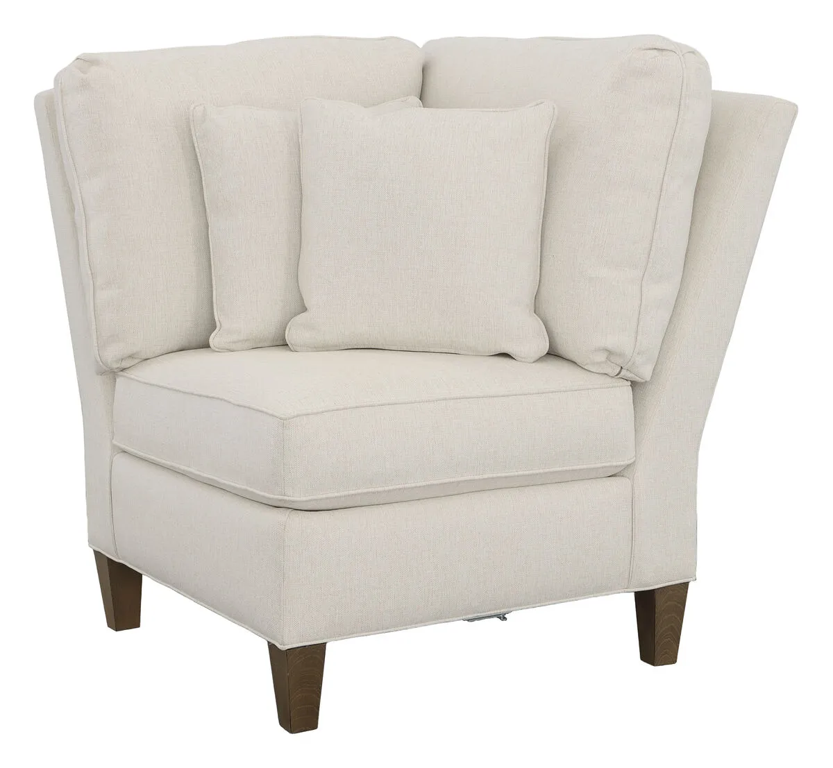 Kelly Corner Chair with Tapered Leg