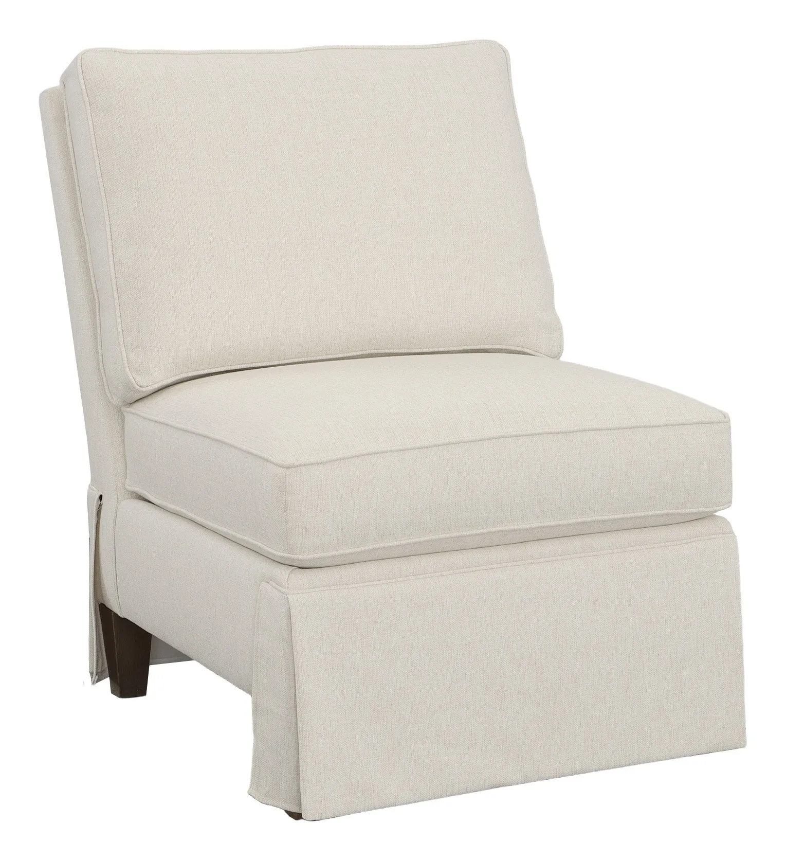 Kelly Skirted Armless Sectional Chair