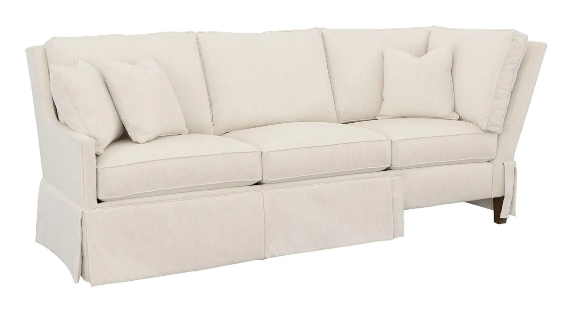 Kelly Skirted Left Arm Corner Sofa