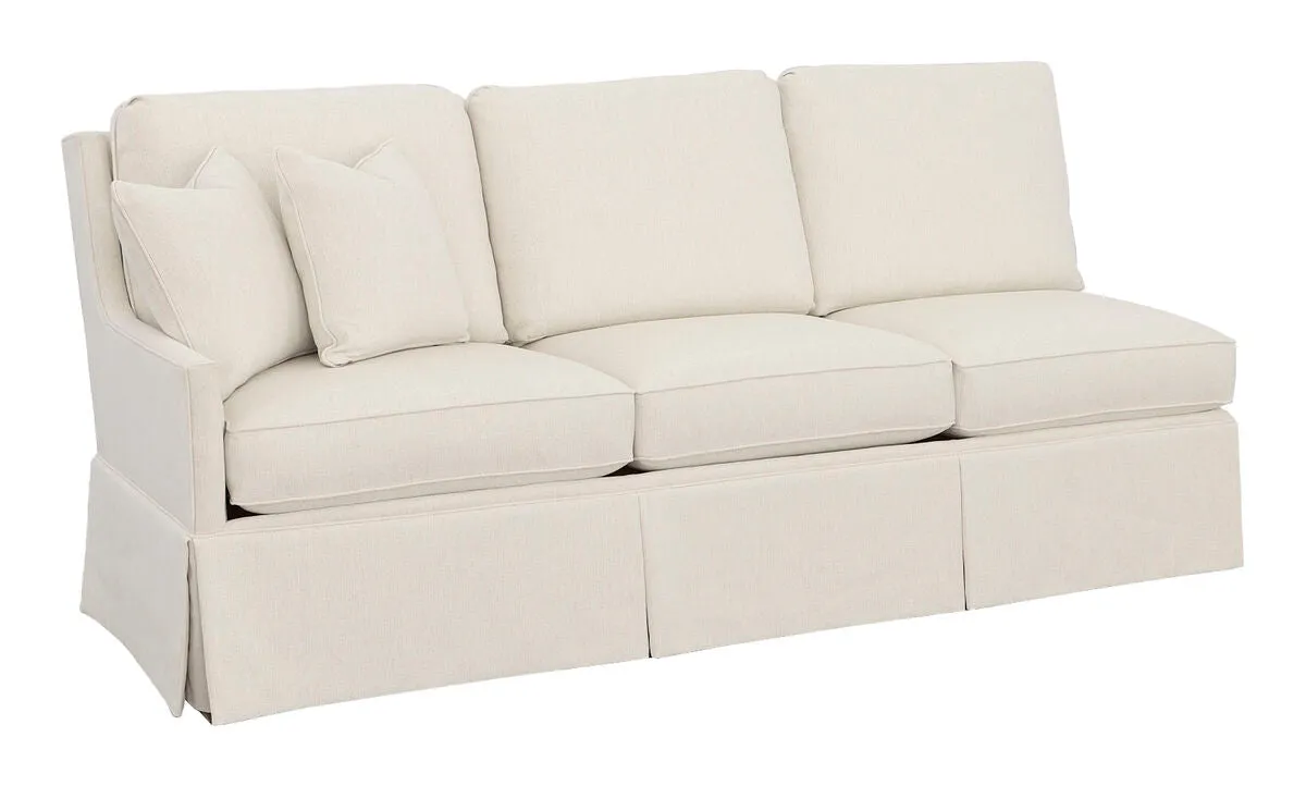 Kelly Skirted Left Arm Sofa