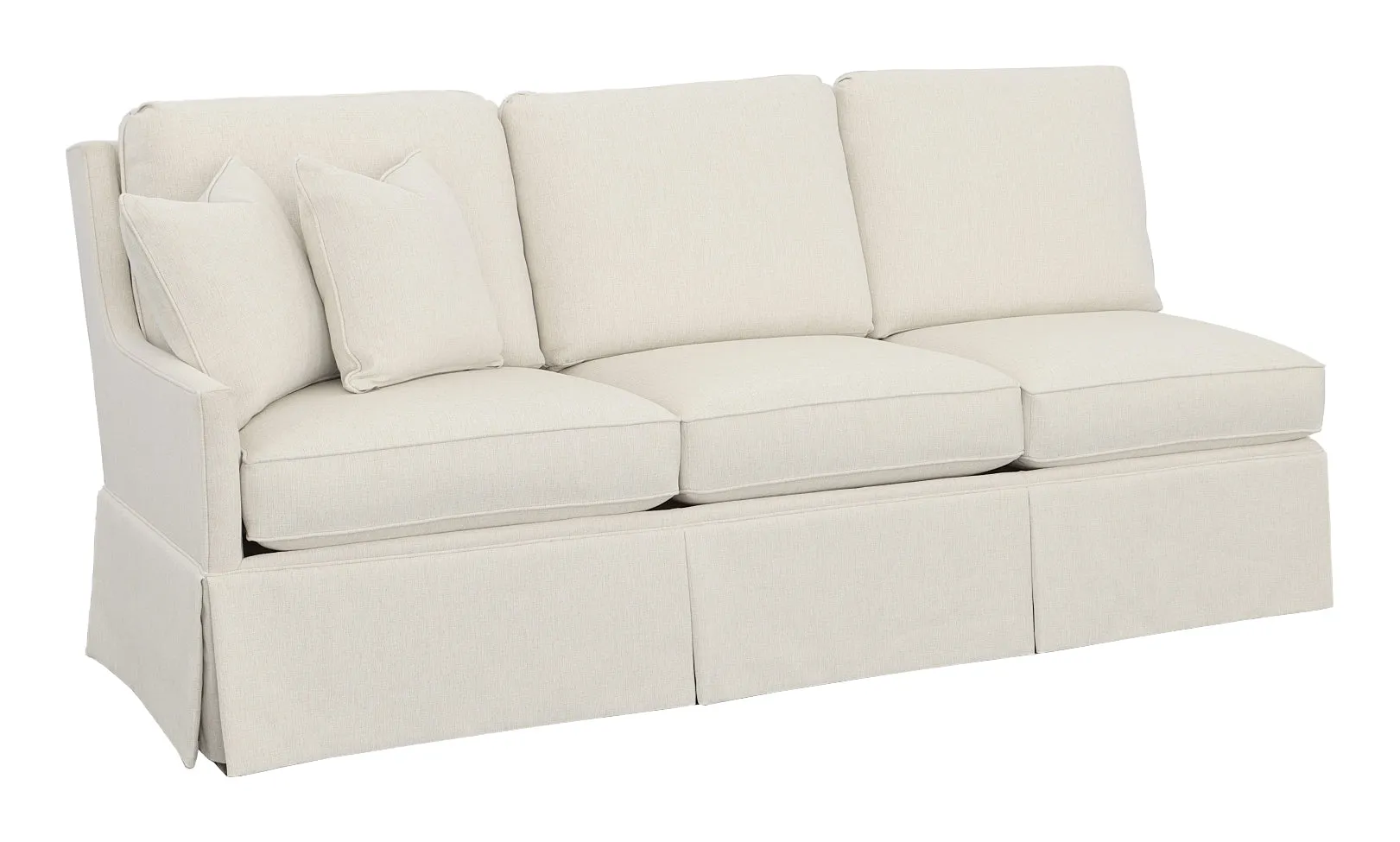 Kelly Skirted Left Arm Sofa