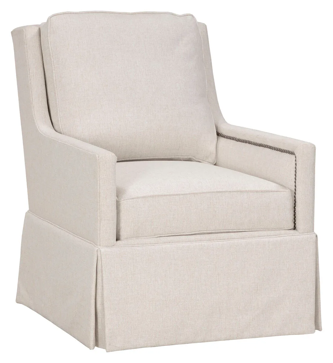 Kelly Skirted Swivel Chair