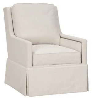 Kelly Skirted Swivel Chair