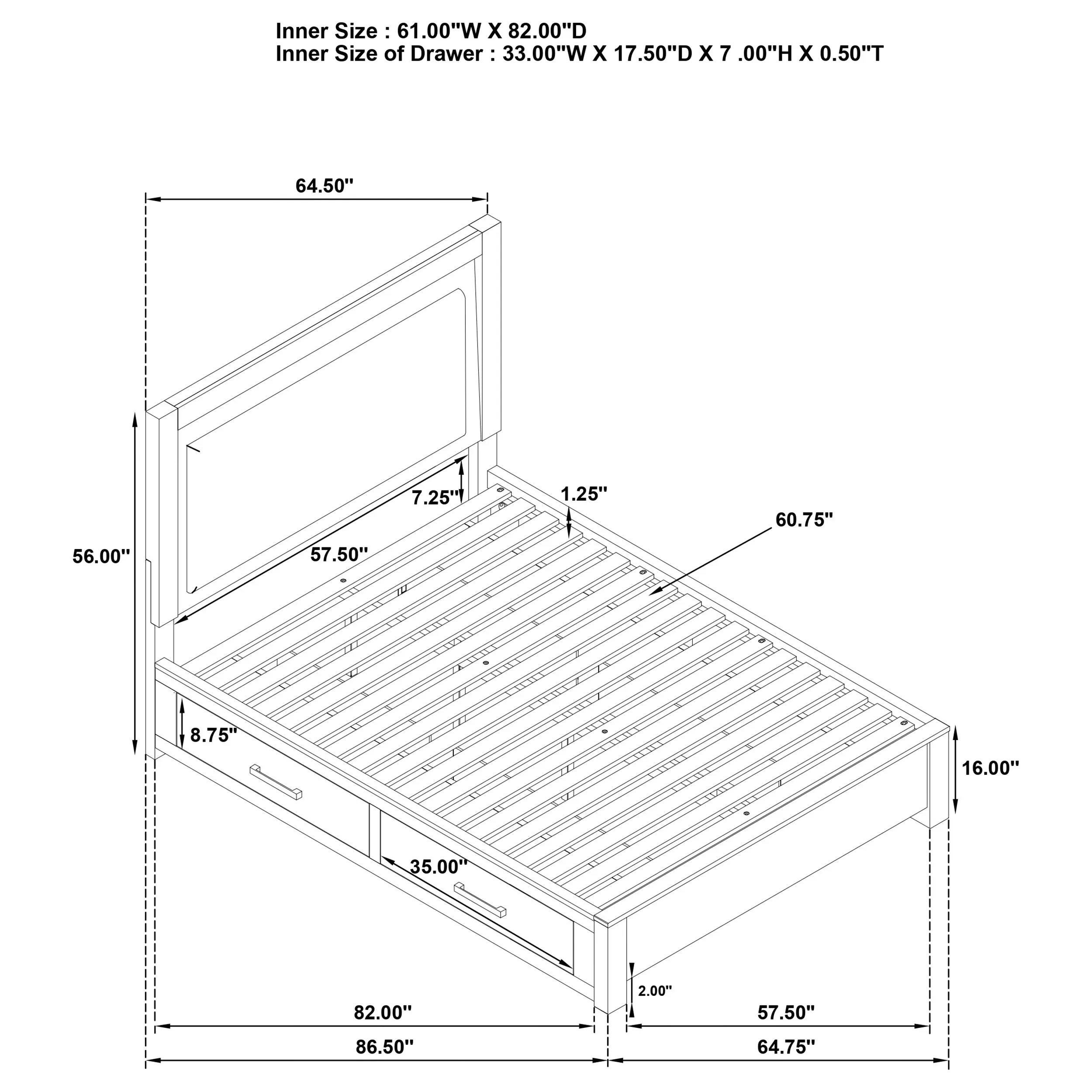Kenora Queen Bed