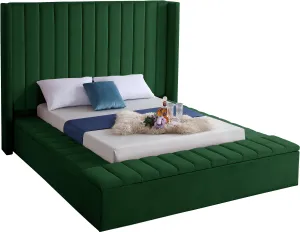 Kiki Green Velvet Full Bed (3 Boxes)