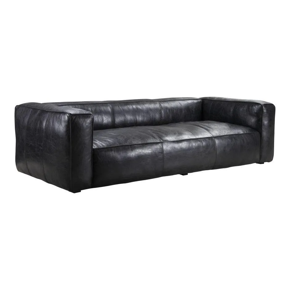 Kirby Sofa Darkstar Black Leather
