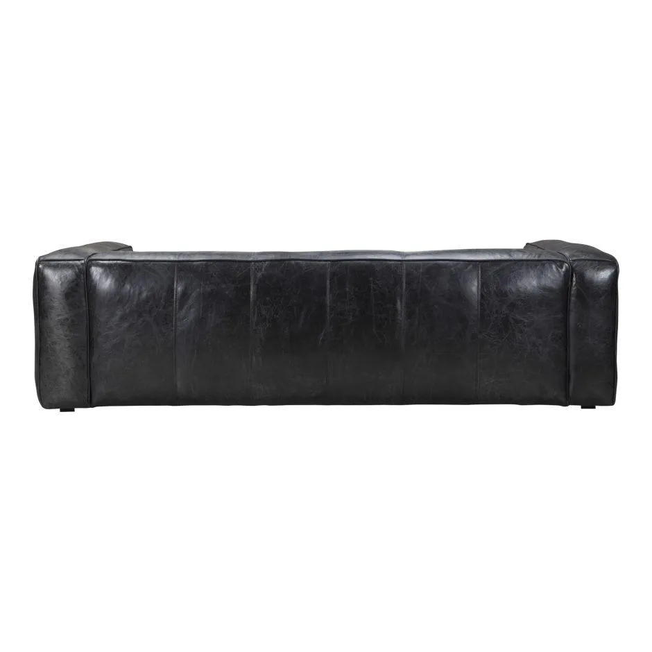 Kirby Sofa Darkstar Black Leather