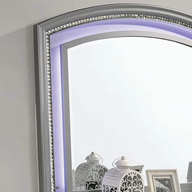 MADDIE Queen Bed, Silver