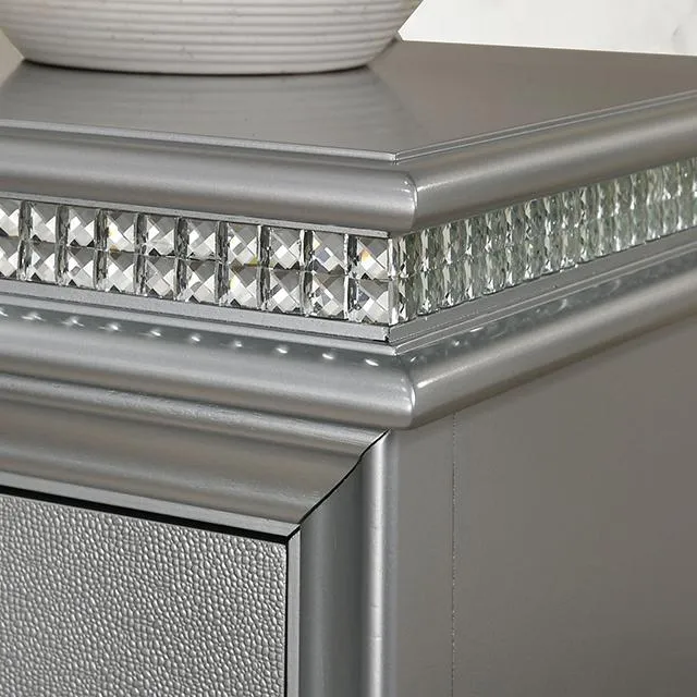 MADDIE Queen Bed, Silver
