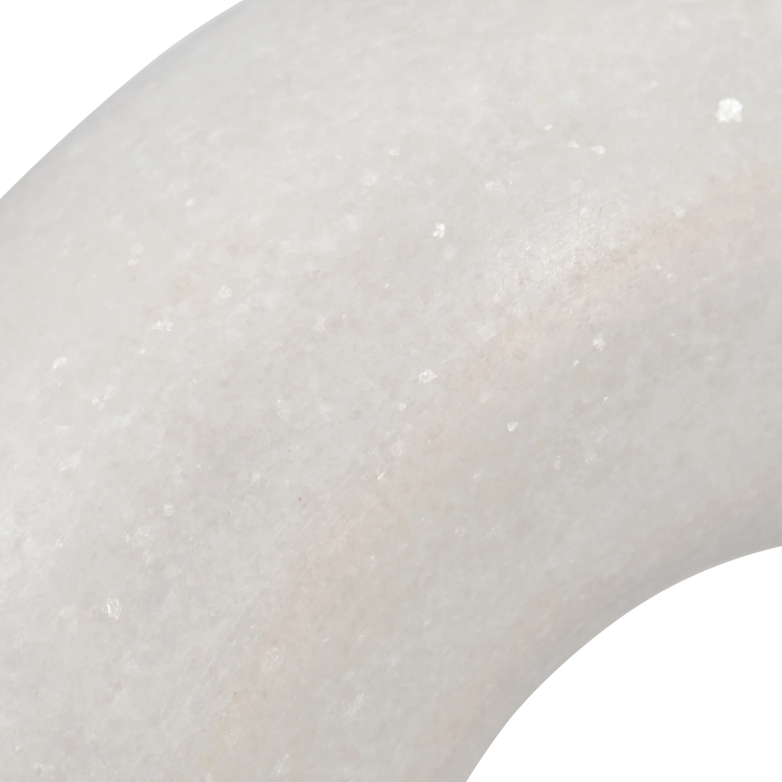 MARBLE, 6"  SCULPTURE, WHITE