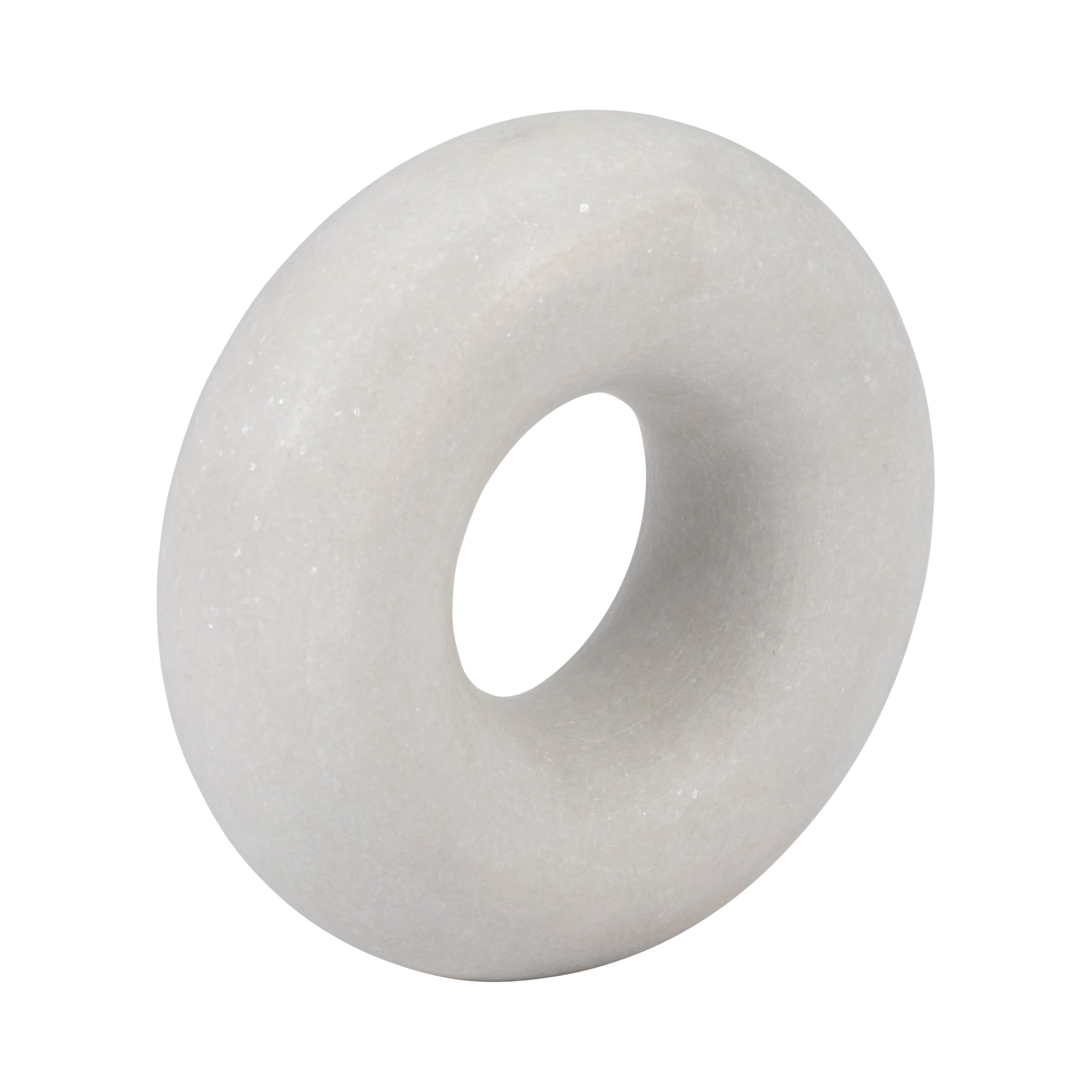 MARBLE, 6"  SCULPTURE, WHITE