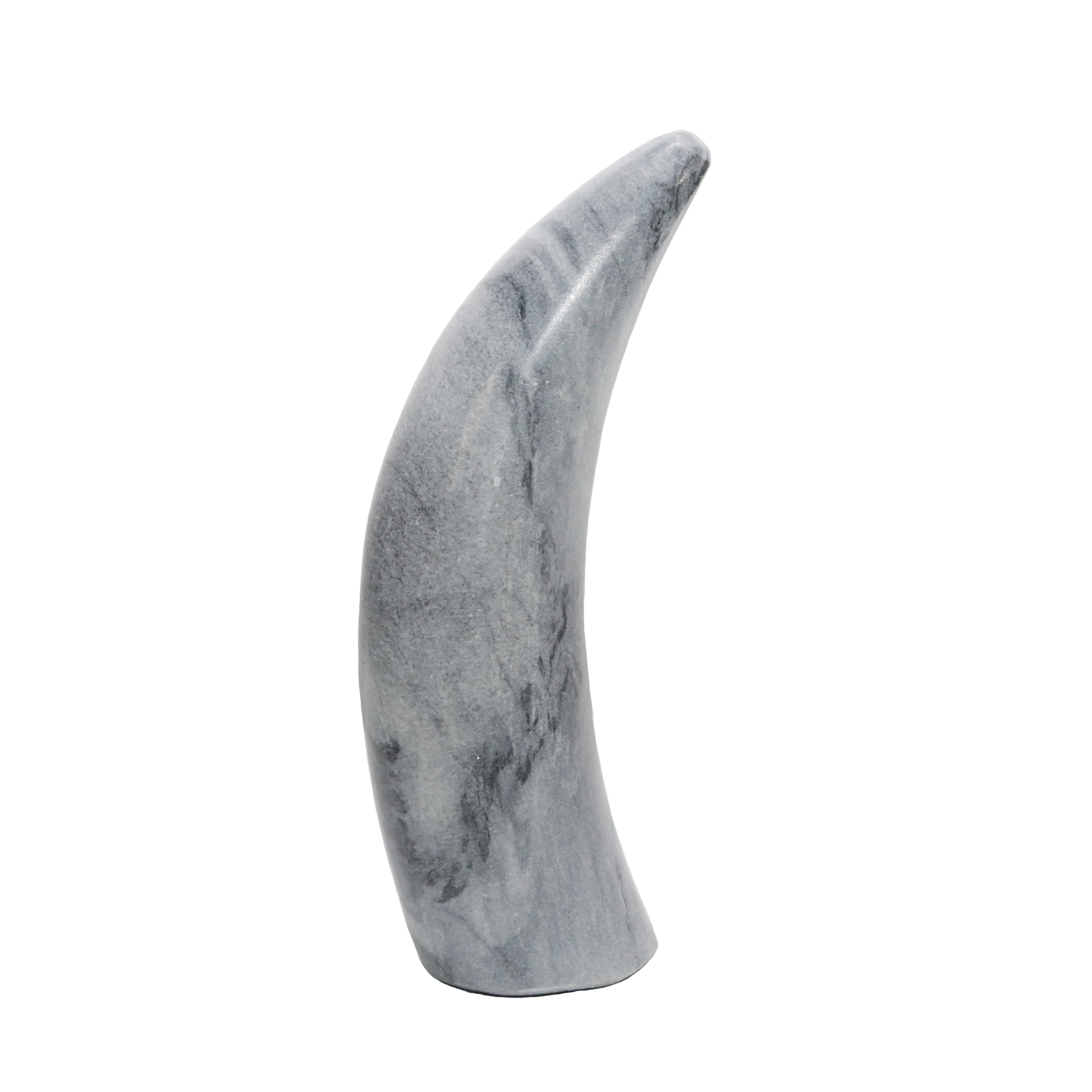 MARBLE 8"H ANTLER DECO, GRAY