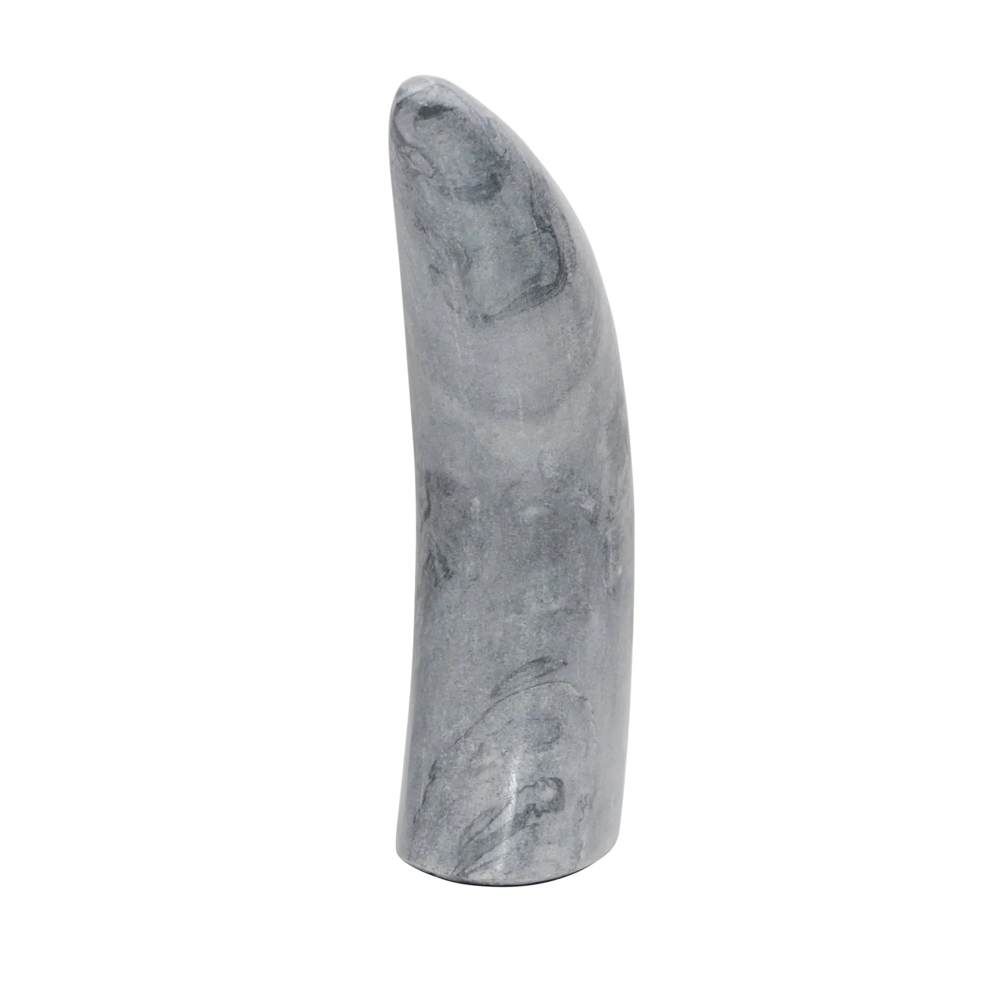 MARBLE 8"H ANTLER DECO, GRAY