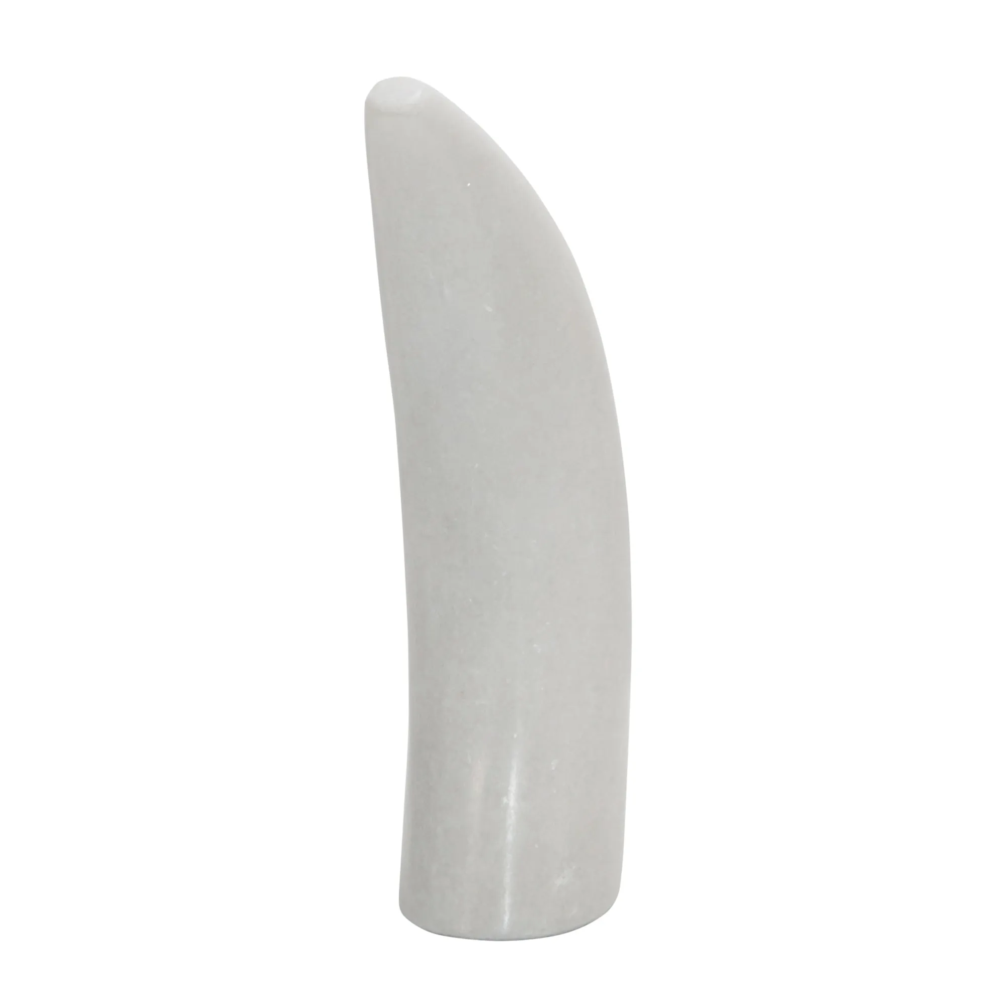 MARBLE 8"H ANTLER DECO, WHITE