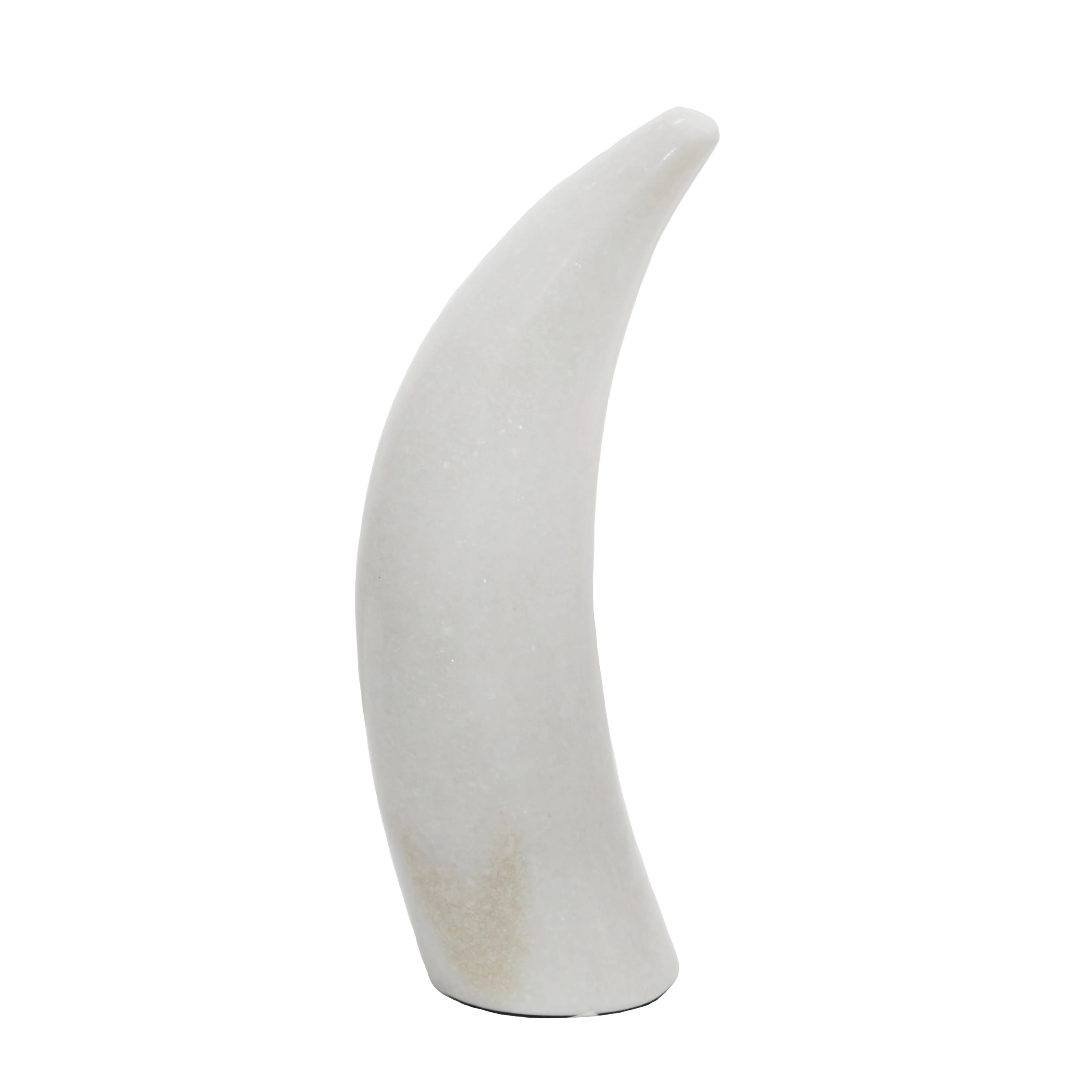 MARBLE 8"H ANTLER DECO, WHITE